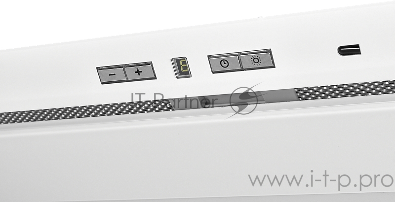 Встраиваемая вытяжка Kuppersberg INBOX 54 W, ширина 54 см, отвод/рециркуляция, 1000 м3/час, управление Soft Touch, 4 скорости, светодиодное освещение 1х13 Вт, металлические жироулавливающие фильтры, угольный фильтр (опция), цвет белый