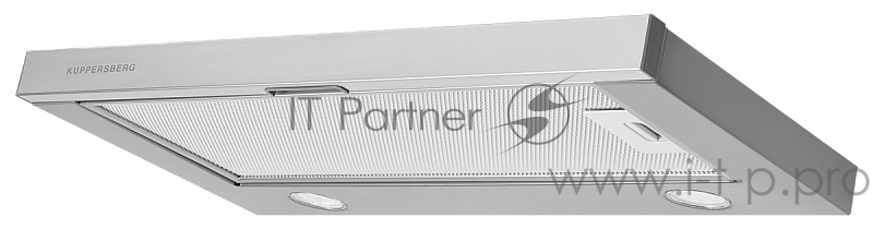 Встраиваемая вытяжка Kuppersberg SLIMLUX IV 60 X, ширина 60 см, отвод/рециркуляция, 550 м3/час, механическое управление, 3 скорости, светодиодное освещение 2х4 Вт, металлические жироулавливающие фильтры, угольный фильтр(опция), цвет нержавеющая сталь