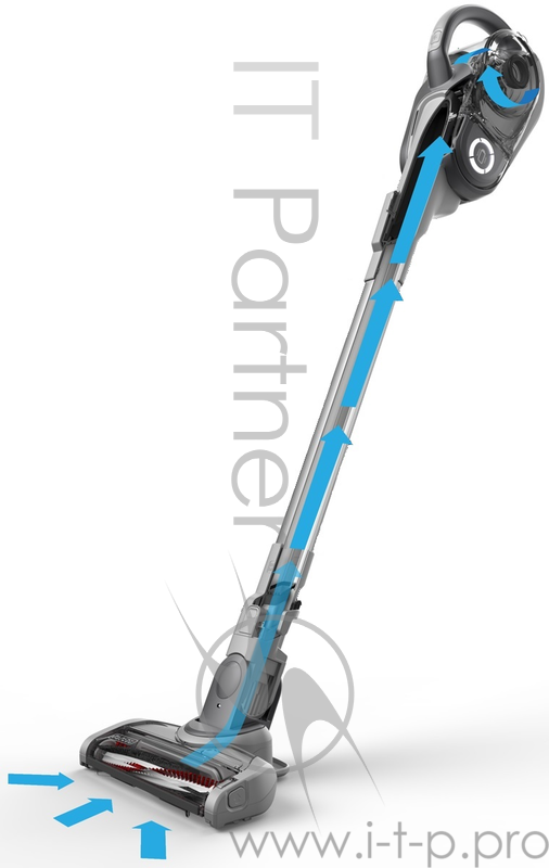 Пылесос BLACK & DECKER ORA Tech черный аккумуляторный 21.4В с набором для уборки пола