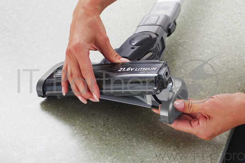 Пылесос BLACK & DECKER ORA Tech черный аккумуляторный 21.4В с набором для уборки пола