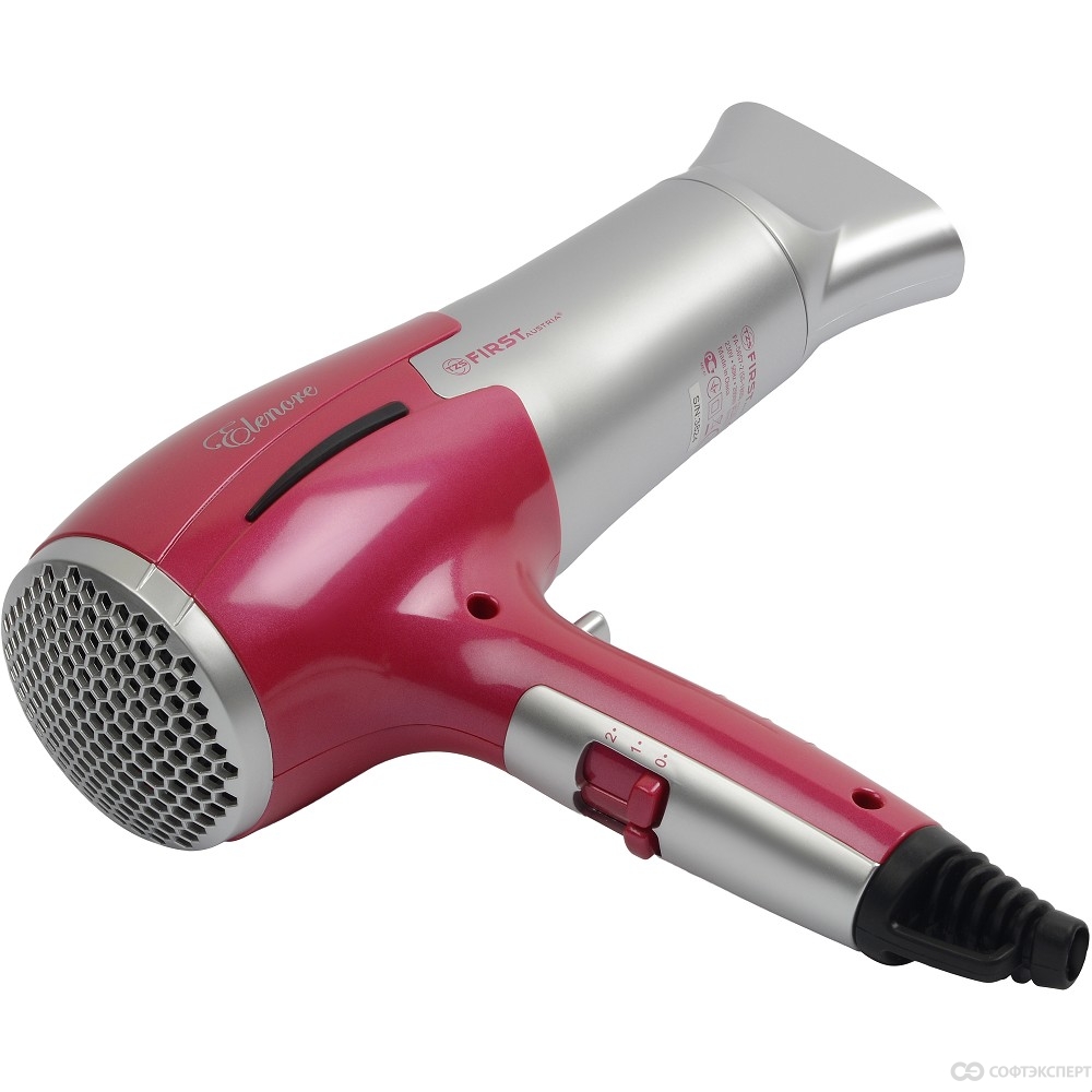 Фен FIRST FA-5657-2-RE, 2000 Вт, 2 скор, 3 темп., холод, диффузор