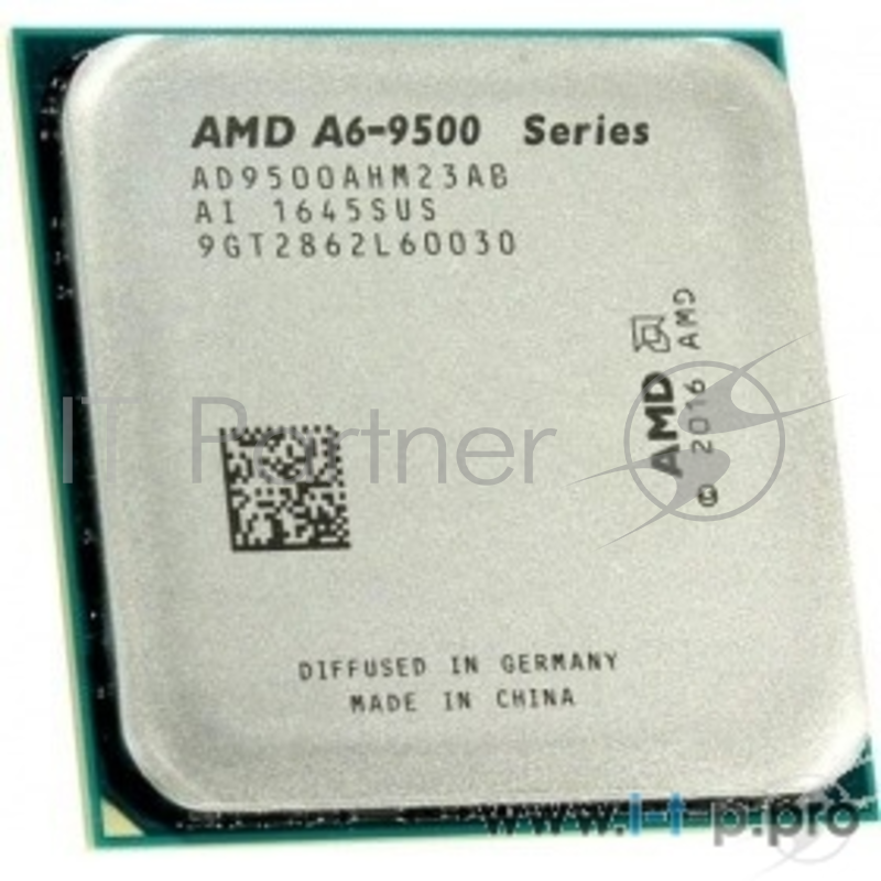 Процессор CPU AMD A6-9500 <AD9500AGM23AB> OEM (AM4, 3.5GHz up to 3.8GHz/1Mb, 2C/2T, Bristol Ridge, 28nm, 65W, Radeon R5 Series)