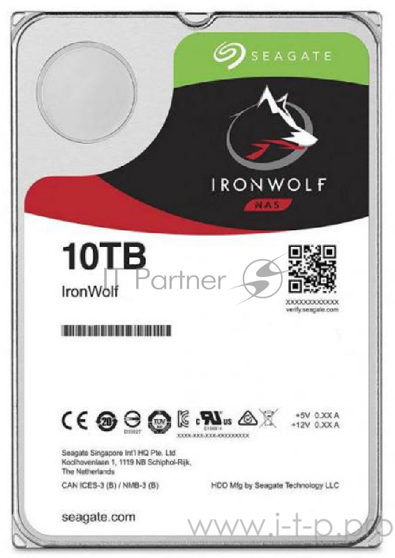 Жесткий диск HDD 10Tb Seagate IronWolf ST10000VN0008 3.5