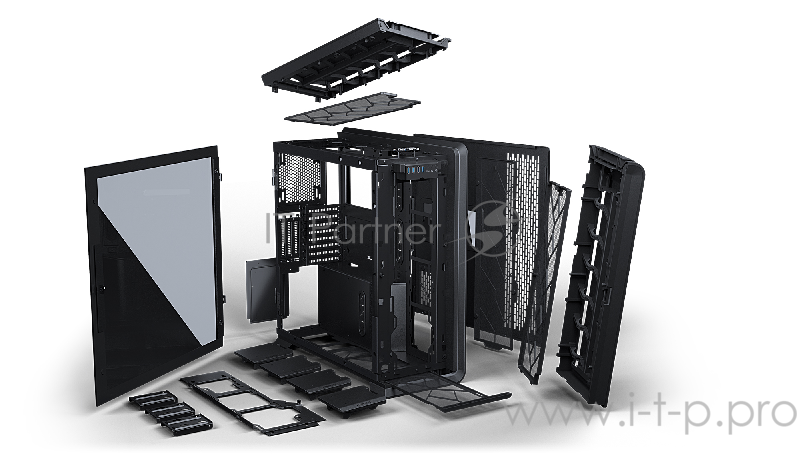 Корпус PHANTEKS Enthoo Luxe II Satin Black, Digtial RGB Lighting, без БП, боковое окно Tempered Glass, Full-Tower