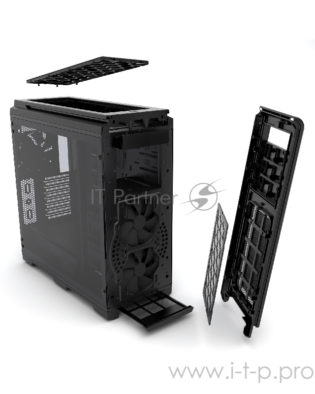 Корпус PHANTEKS Enthoo Luxe Tempered Glass, Black, Multi Color LED, без БП, алюминиевая лицевая панель, Full-Tower