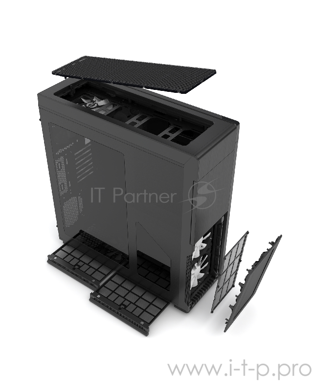 Корпус PHANTEKS Enthoo Primo Black/Blue LED Ultimate без БП, алюминиевая лицевая и верхняя панели, боковое окно, Full-Tower