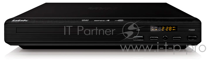 DVD-проигрыватель BBK DVР 030 S (black) (черный, поддержка форматов WMA, AVI, JPEG, MP3)