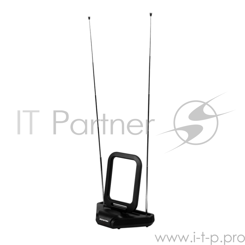 Антенна комнатная KROMAX 03-TV FLAT активная, диапазон DVB-T2, VHF: 87,5-230 МГц