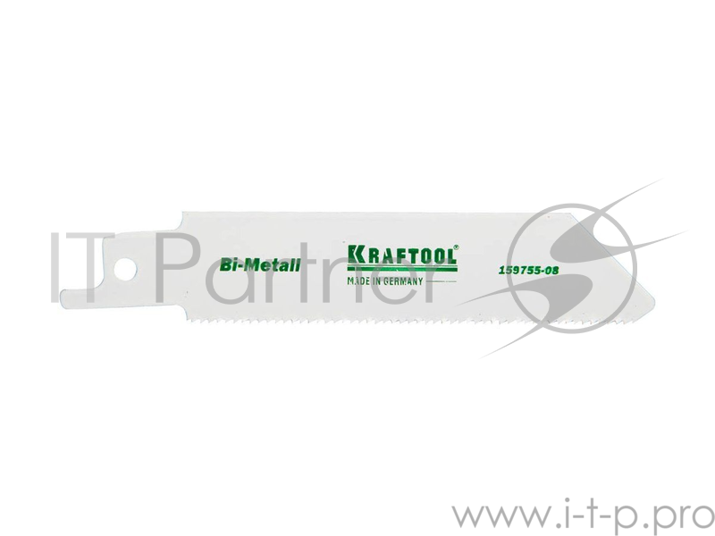 Полотно пильное KRAFTOOL 159755-08 INDUSTRIE QUALITAT BiMetaLL по металлу шаг1.4мм 80мм
