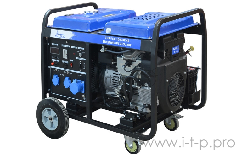 Бензогенератор ТСС SGG 10000EHА (190009) 197кг бензин 10кВт 220/12В