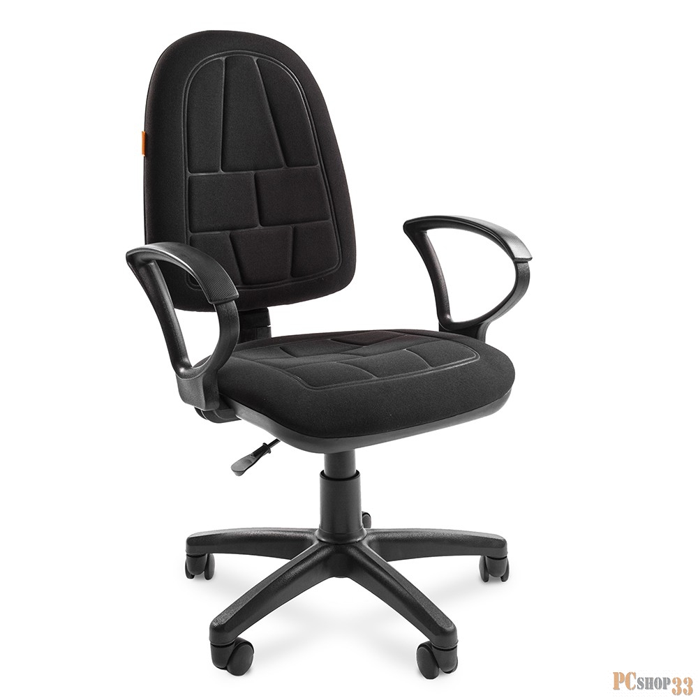 Chairman 205 чёрное Офисное кресло (ткань, пластик, газпатрон 2 кл, ролики)