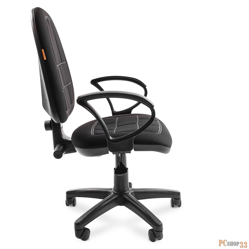 Chairman 205 чёрное Офисное кресло (ткань, пластик, газпатрон 2 кл, ролики)