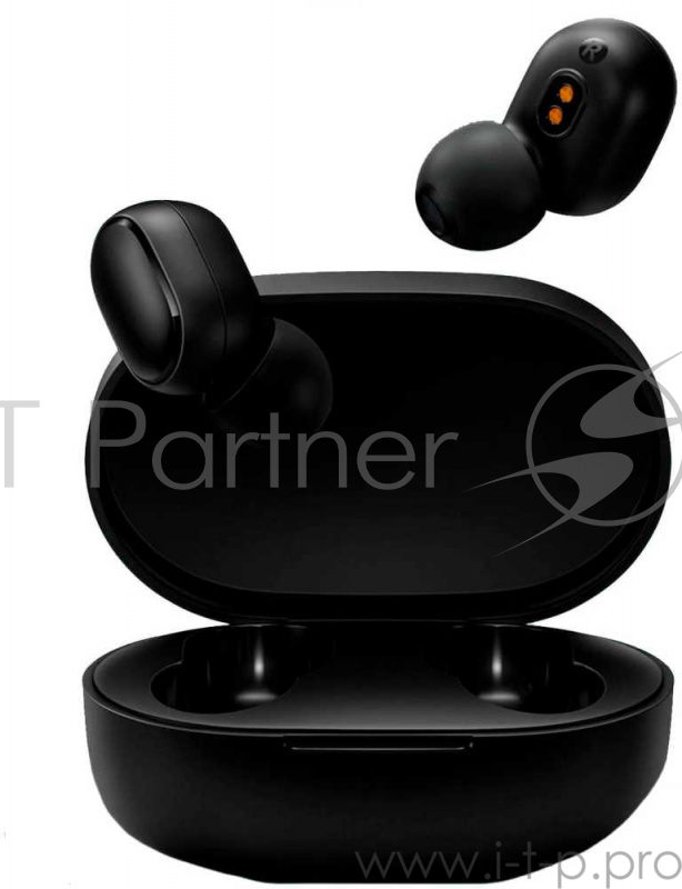 Гарнитура вкладыши Xiaomi Redmi AirDots (Mi True Wireless Earbuds Basic) черный беспроводные bluetooth (в ушной раковине) (кейс в компл.)