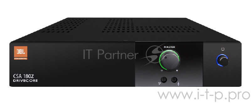 усилитель JBL NCSA180Z 1 x 80 Вт (4Ом/8Ом/70V/100V), бесшумный,1U Half-Rack, Mounting kit в комплекте