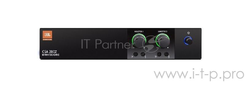 усилитель JBL NCSA280Z 2 x 80 Вт (4Ом/8Ом/70V/100V), бесшумный,1U Half-Rack, Mounting kit в комплекте