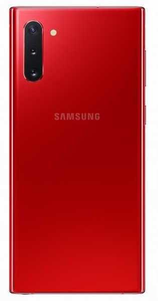 Смартфон Samsung SM-N970F Galaxy Note 10 256Gb 8Gb красный моноблок 3G 4G 2Sim 6.3 1080x2280 Android 9.0 16Mpix 802.11 a/b/g/n/ac/ax NFC GPS GSM900/1