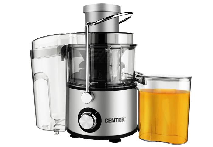 Соковыжималка Centek CT-1211 черный/сталь