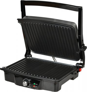 Электрогриль GFGril GF-060 2000 Вт. серебристый/черный