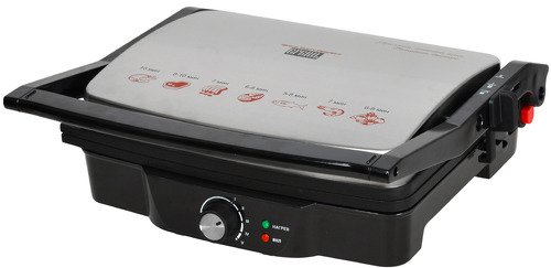 Электрогриль GFGril GF-060 2000 Вт. серебристый/черный