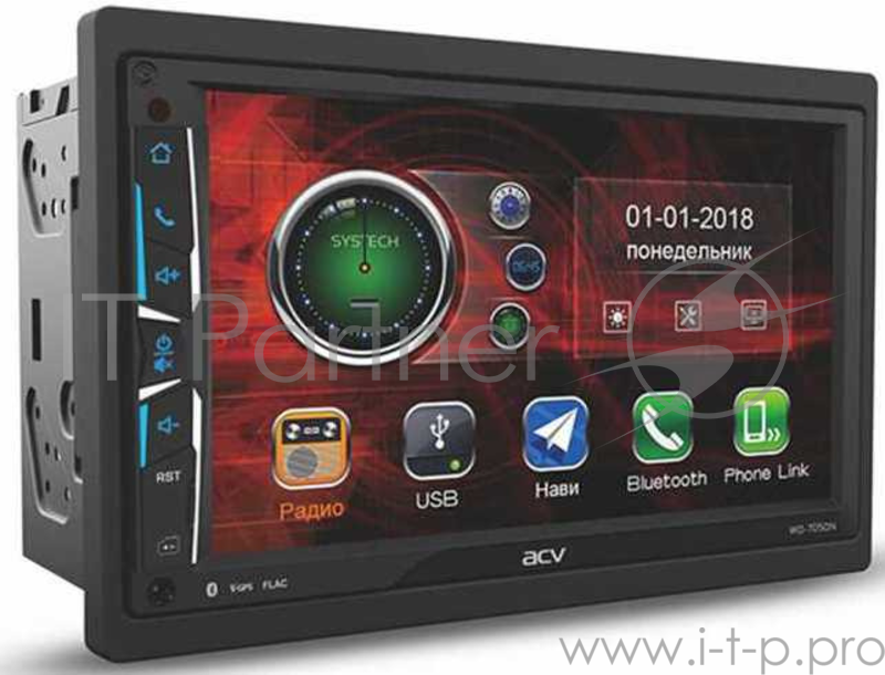 Автомагнитола ACV WD-7050N 2DIN 4x50Вт