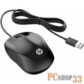 Мышь HP 1000 черный оптическая USB (3but)