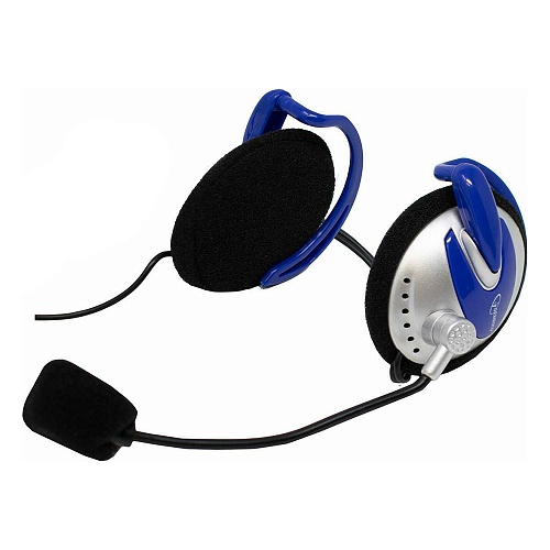 Гарнитура стерео Gembird MHS-201, на заушниках, металлик, регулятор громкости