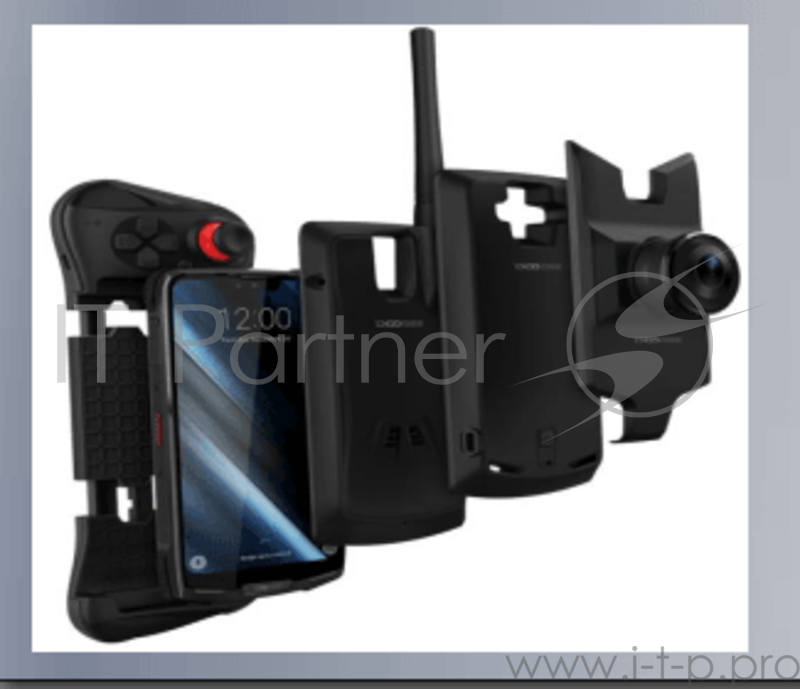 Смартфон Doogee Doogee S90_Super Mineral Black, 6,18 1080x2160, 2.0GHz, 8 Core, 6GB RAM, 128GB, up to 256GB flash, 16Mpix+8Mpix/8Mpix, 2 Sim, 2G, 3G, LTE, BT, Wi-Fi, NFC, GPS, Type-C, 5050mAh, Android 8.1, 168,5 ммx80,8 ммx14,1 мм, Powerbank, рация,