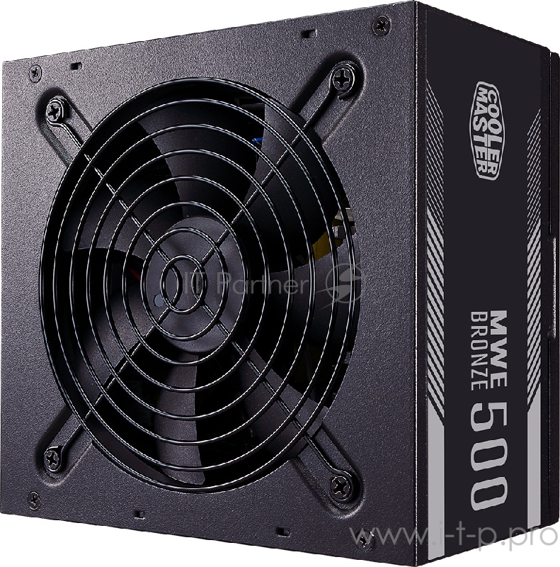 Блок питания 500 Ватт Power Supply Cooler Master MWE Bronze, 500W, ATX, 120mm, 6xSATA, 2xPCI-E(6+2), APFC, 80+ Bronze