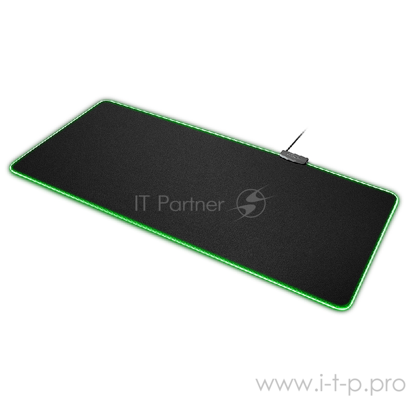 Sharkoon 1337 RGB XXL игровой коврик для мыши чёрный (905 x 425 x 3 мм, RGB подсветка, текстиль, резина)