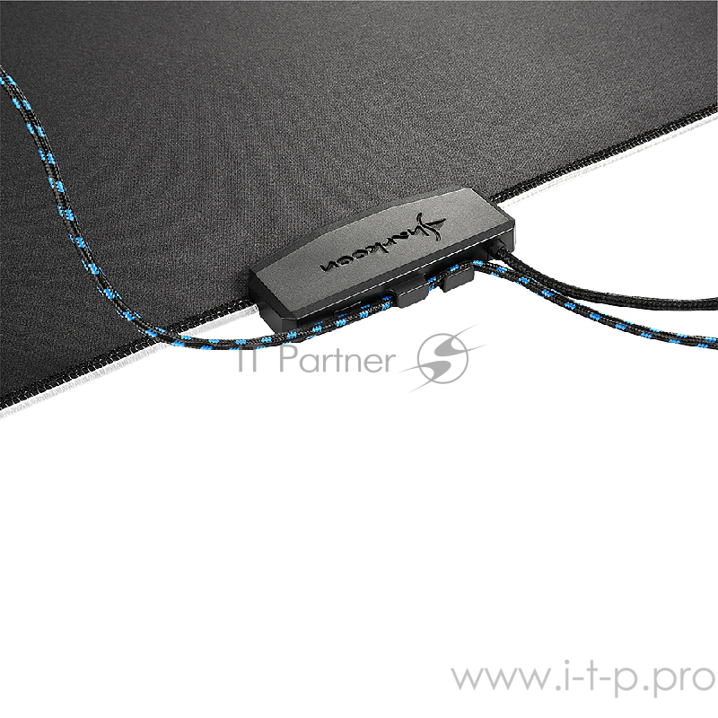 Sharkoon 1337 RGB XXL игровой коврик для мыши чёрный (905 x 425 x 3 мм, RGB подсветка, текстиль, резина)