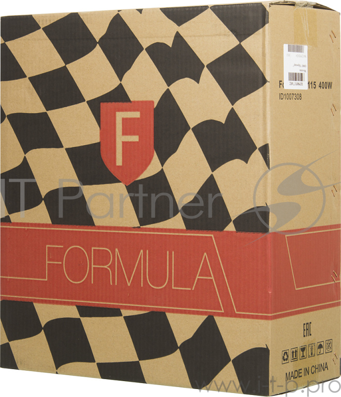 Корпус Formula E-115 черный 400W mATX 2xUSB2.0 audio bott PSU