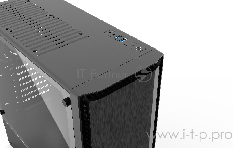 Корпус MetallicGear NEO Silent Black, боковая панель Tempered Glass, Mid-Tower