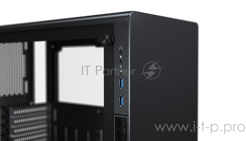 Корпус MetallicGear NEO Black V2, RGB LED иллюминация, алюминиевые лицевая и верхняя панели, боковые панели Tempered Glass, Mid-Tower