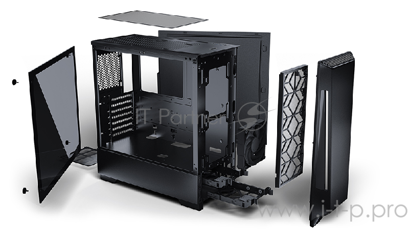 Корпус PHANTEKS Eclipse P360X, Black, Digital RGB Lighting, боковая панель Tempered Glass, Mid-Tower