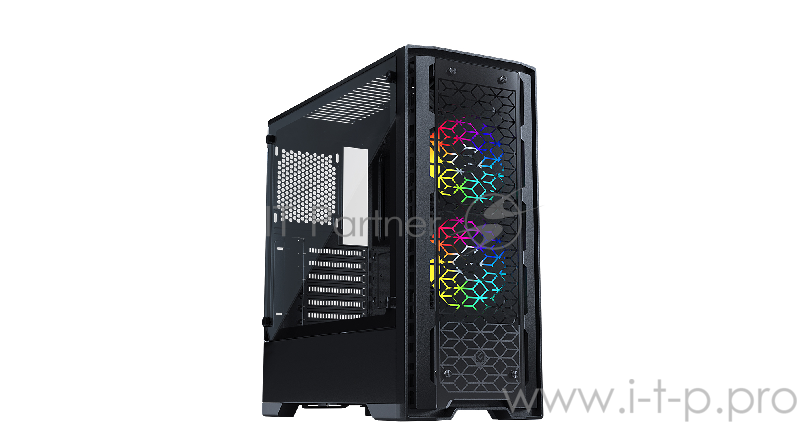 Корпус MetallicGear NEO G Black, ARGB LED Fans, фронтальная и боковая панели Tempered Glass, Mid-Tower