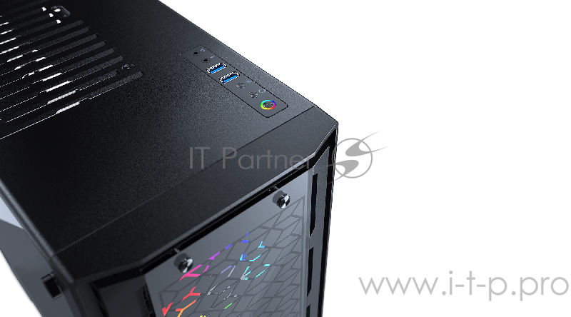 Корпус MetallicGear NEO G Black, ARGB LED Fans, фронтальная и боковая панели Tempered Glass, Mid-Tower