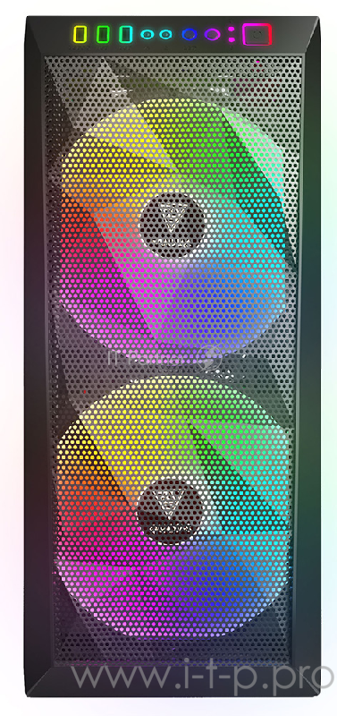 Gamdias Apollo M1 Игровой корпус чёрный (ATX, закаленное стекло, RGB fan 2x200 мм, 1xUSB 3.0, 2xUSB 2.0, HD Audio)