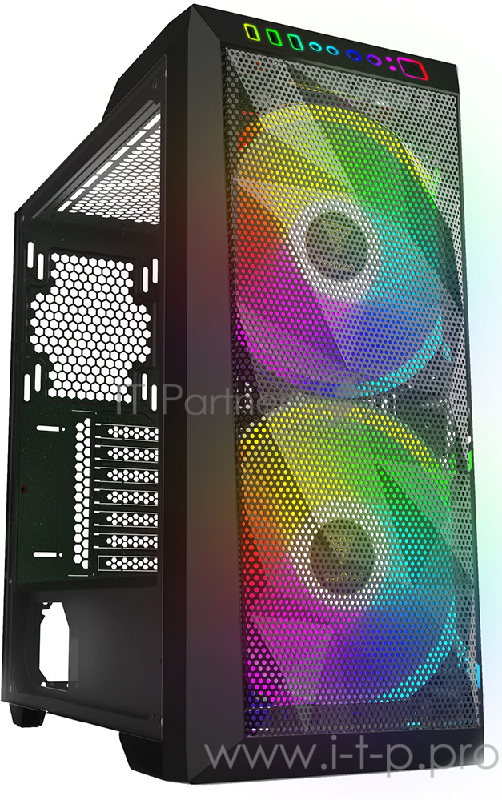 Gamdias Apollo M1 Игровой корпус чёрный (ATX, закаленное стекло, RGB fan 2x200 мм, 1xUSB 3.0, 2xUSB 2.0, HD Audio)