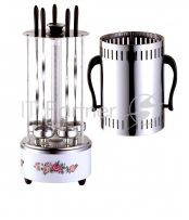 Шашлычница электрическая Великие реки Охота-5 (с рисунком, 1000 Вт, доп. стекл. трубка, кварцевый нагреватель)