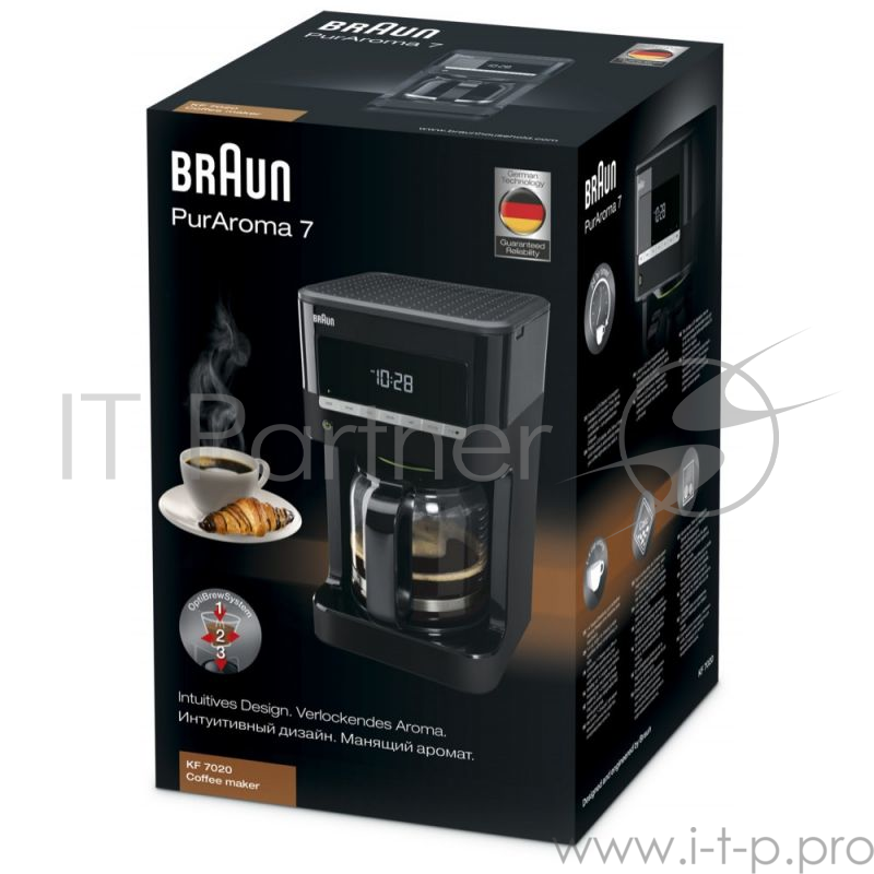 Кофеварка Braun KF7020 BK PurAroma 7