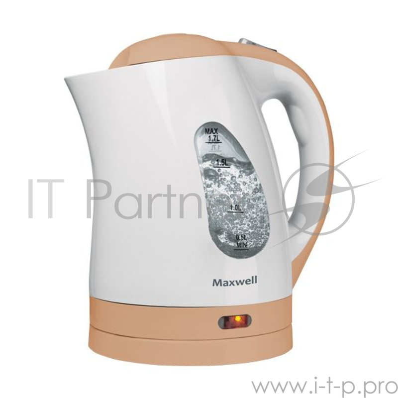 Чайник MAXWELL MW-1014(BN) 2200Вт 1.7л плас.диск