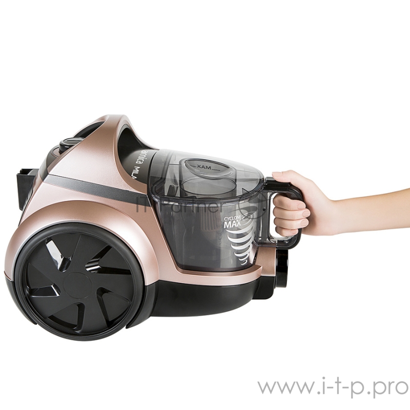 Пылесос ARNICA Mila, розовый, мощность двигателя: 750 Вт, емкость контейнера: 2,5 л, Длина сетевого кабеля: 6 м