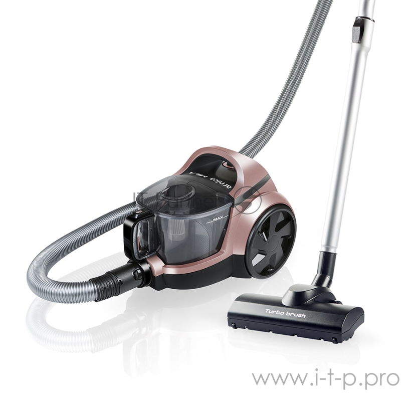 Пылесос ARNICA Mila, розовый, мощность двигателя: 750 Вт, емкость контейнера: 2,5 л, Длина сетевого кабеля: 6 м