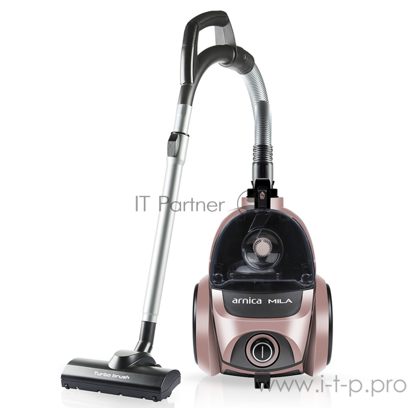 Пылесос ARNICA Mila, розовый, мощность двигателя: 750 Вт, емкость контейнера: 2,5 л, Длина сетевого кабеля: 6 м