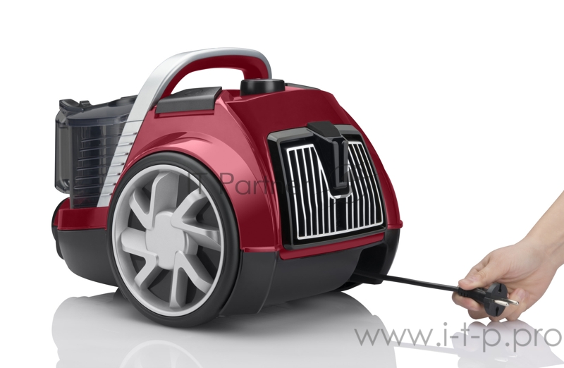 Пылесос ARNICA Vesta, красный, Длина сетевого кабеля: 6 м, Мощность двигателя: 750 Вт, Емкость контейнера для сбора пыли: 2,5 л