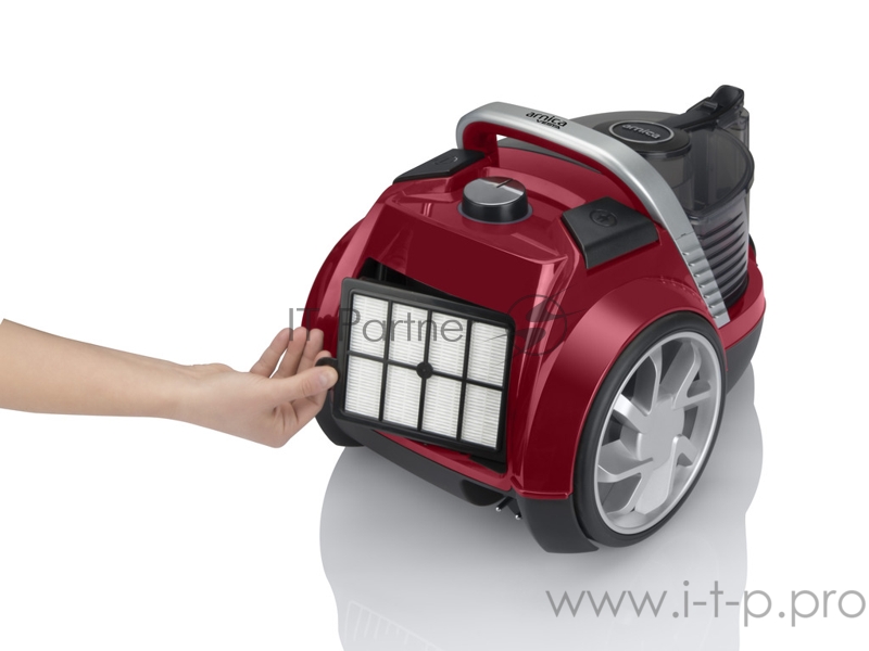Пылесос ARNICA Vesta, красный, Длина сетевого кабеля: 6 м, Мощность двигателя: 750 Вт, Емкость контейнера для сбора пыли: 2,5 л