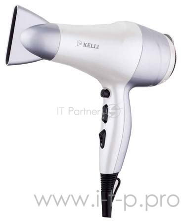 Фен KELLI KL-1110, 2000 Вт, 3 режима нагрева, 2 режима мощности потока воздуха (в уп. 12 шт)