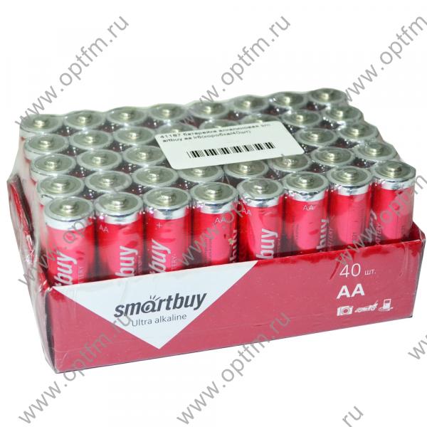 Батарейка алкалиновая SmartBuy AA LR6 (коробка/40шт)