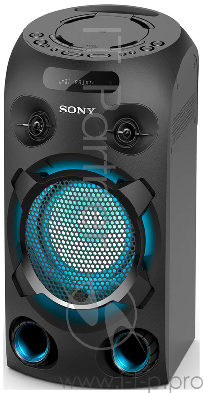 Sony MHC-V02 музыкальный центрОдноблочная минисистема : Bluetooth, CD/USB/FM, Караоке (2 входа для микрофона), вход для гитары, Диджей эффекты, управление со смартфона, Party chain- возможность соединения нескольких аудио устройств (по Bluetooth), уп
