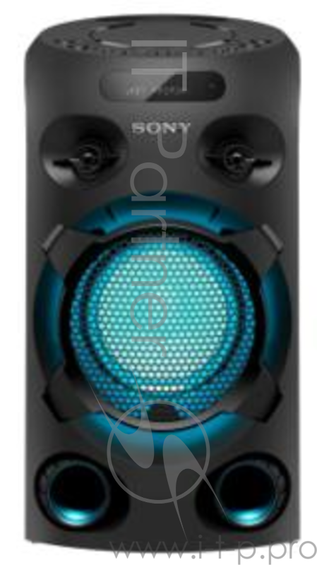 Sony MHC-V02 музыкальный центрОдноблочная минисистема : Bluetooth, CD/USB/FM, Караоке (2 входа для микрофона), вход для гитары, Диджей эффекты, управление со смартфона, Party chain- возможность соединения нескольких аудио устройств (по Bluetooth), уп
